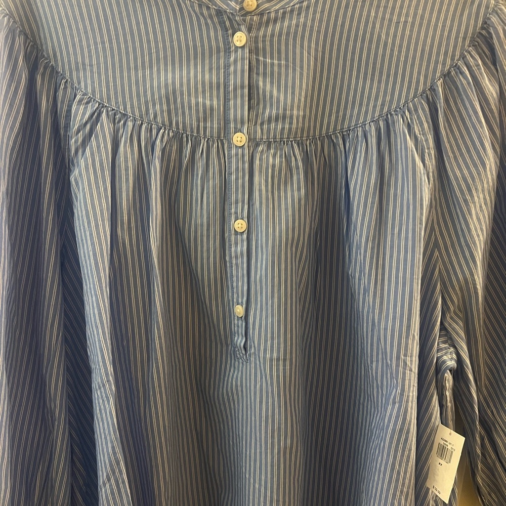 Blue and white button down. Size XXL